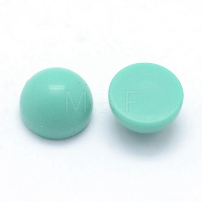 Synthetic Turquoise Cabochons G-P393-R09-10MM-1