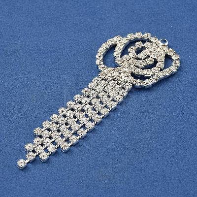 Brass Rhinestone Pendants KK-I715-16S-06-1