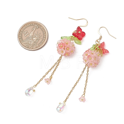Acrylic Dangle Earrings EJEW-JE06938-1