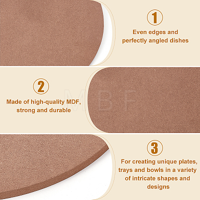 MDF Wood Boards TOOL-WH0155-30-1