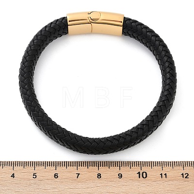 Braided Microfiber Leather Cord Bracelets for Women Men BJEW-D304-05G-02-1