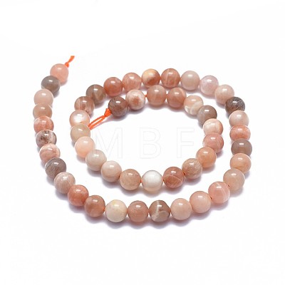 Natural Sunstone Beads Strands G-I249-B03-02-1