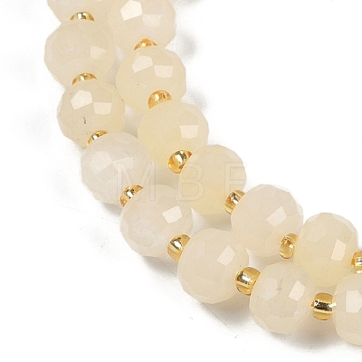 Natural Dyed White Jade Beads Strands G-H057-A20-02-1