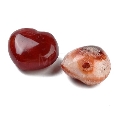 Natural Red Agate Heart Love Healing Stones G-G125-01B-1