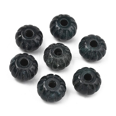 Natural Moss Agate Carved Beads GG-CBA02C4-07D-1