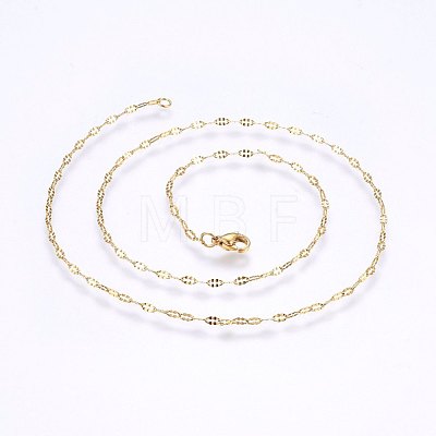 304 Stainless Steel Cable Chains Necklaces MAK-L015-26B-1
