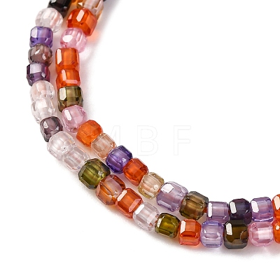 Cubic Zirconia Bead Strands ZIRC-P109-01A-12-1
