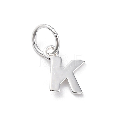 925 Sterling Silver Letter Charms LS-STER-C012-01S-K-1