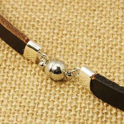 Double Wrap Cowhide Leather Cord Bracelets BJEW-PJB024-M-1
