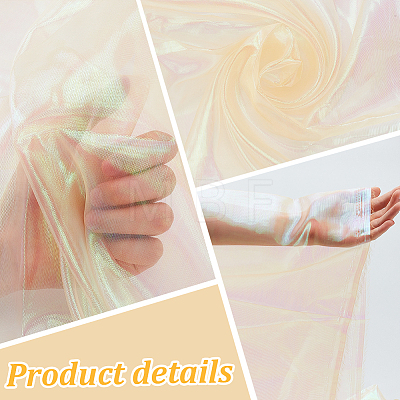 Laser Polyester Mesh Fabric for DIY Crafts DIY-WH0888-06A-1