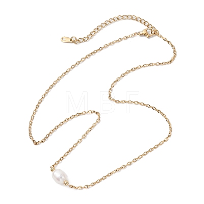 Mother's Day Jewellery Natural Cultured Freshwater Pearl Pendant Necklaces X-NJEW-JN05134-03-1