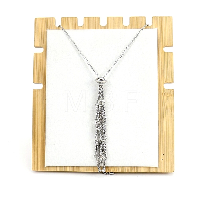 Non-Tarnish Stainless Steel Macrame Pouch Braided Gemstone Holder Pendant Necklace Making PW-WG22781-03-1