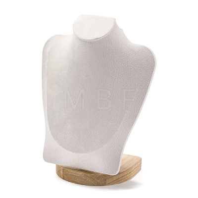 Bust Shaped Velvet Jewelry Necklace Display Stands ODIS-B002-02A-03-1