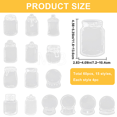 3 Styles Waterproof Self Adhesive Stamping Stickers Sets DIY-CP0011-04C-1