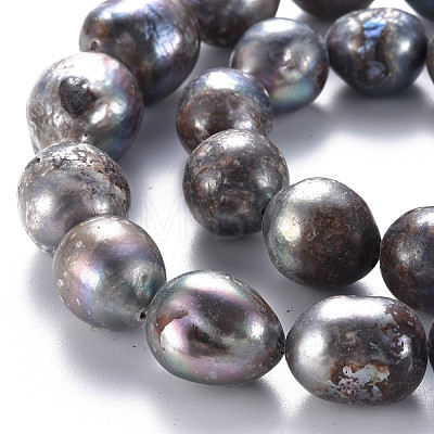 Natural Baroque Pearl Keshi Pearl Beads Strands PEAR-S021-183-1