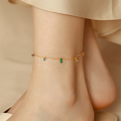 Titanium Steel Alloy Charm Anklets WG33B59-13-1