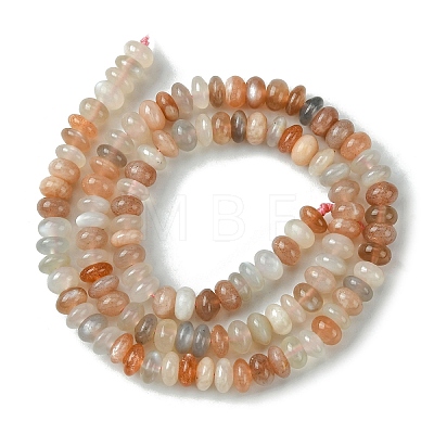 Natural Multi-Moonstone Beads Strands G-A092-F03-02-1