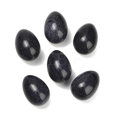 Synthetic Blue Goldstone Egg Stone GG-L654-H03-02-1