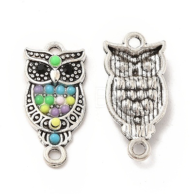 Alloy Jet Rhinestone Connector Charms FIND-H039-14AS-A-1