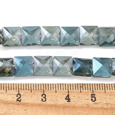 Electroplate Glass Beads Strands EGLA-L045-B-FR01-1