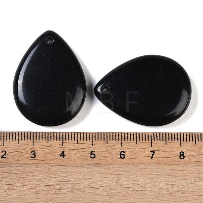 Natural Obsidian Pendants G-G115-02H-1