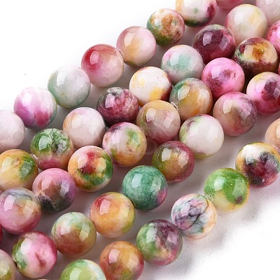 Jade Beads Strands G-D264-8mm-XH19-1