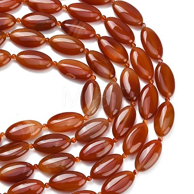 Natural Red Agate Beads Strands G-B178-T01-01-1