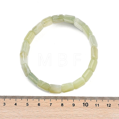 Natural New Jade Beaded Stretch Bracelets for Women Men BJEW-M049-08A-1