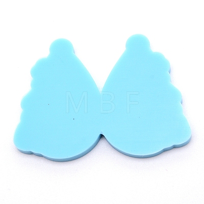 Teardrop with Lady Silicone Statue Pendant Molds DIY-WH0175-55-1