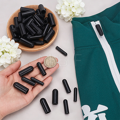 25Pcs 5 Styles Rubber End Caps FIND-WH0173-561-1