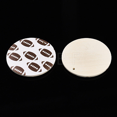 Printing Wood Pendants WOOD-N016-52C-1