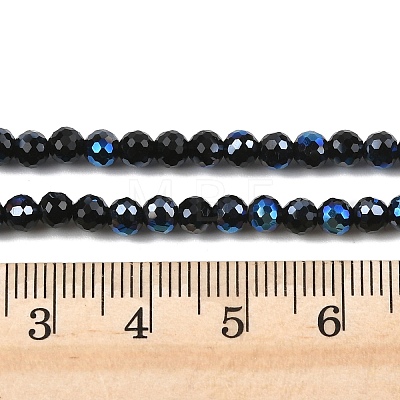Electroplate Transparent Glass Beads EGLA-B013-02A-PL15-1