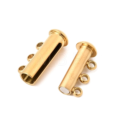 304 Stainless Steel Slide Lock Clasps STAS-F350-05B-G-1