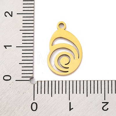 201 Stainless Steel Pendants STAS-U016-09G-02-1