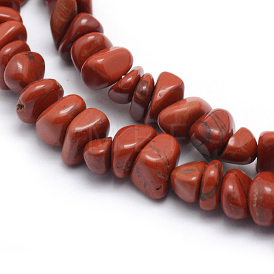 Natural Red Jasper Beads Strands G-P332-44-1