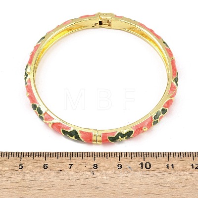 Brass Alloy Hinged Bangles for Women BJEW-K290-01B-G-1