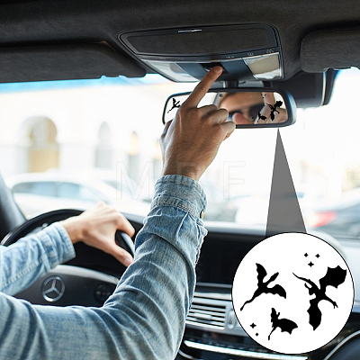 20Pcs PET Waterproof Car Rearview Mirror Stickers DIY-UN0008-26-1