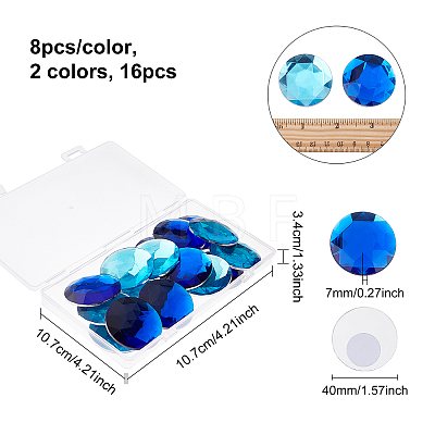 Fingerinspire 16Pcs 2 Colors Extra Large Jewelry Sticker TACR-FG0001-14-1