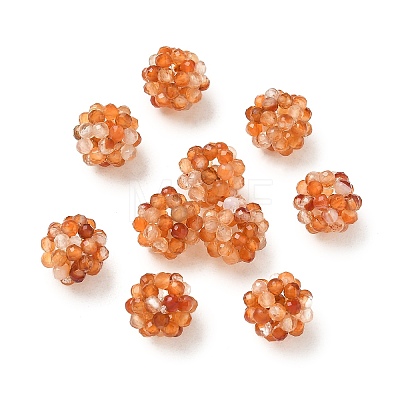 Natural Agate(Dyed & Heated) Woven Beads GG-CBA2E9C-F13-01C-1