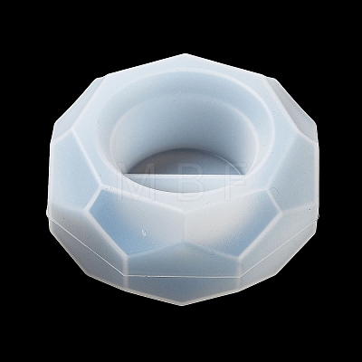 Faceted Hexagon DIY Silicone Candle Cup Molds DIY-P078-05-1
