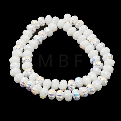 AB Color Plated Electroplate Glass Beads GLAA-G106-02A-AB02-1
