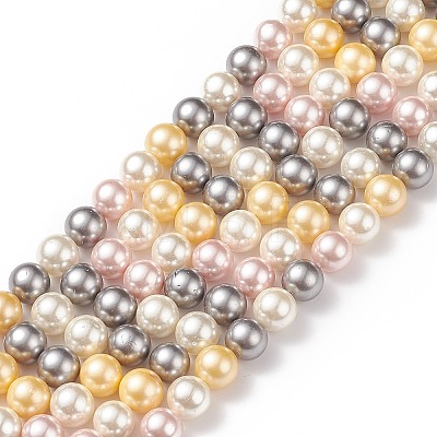 Shell Pearl Bead Strands LS-BSHE-L017-17-1