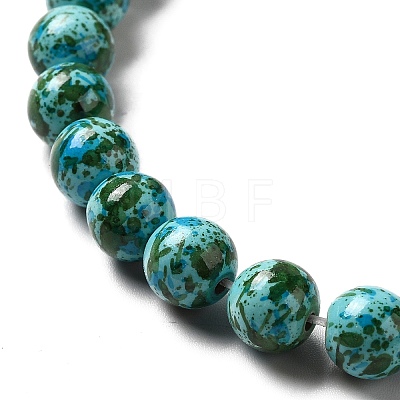 Synthetic Turquoise Dyed Beads Strands G-E594-24H-1