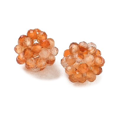 Natural Agate(Dyed & Heated) Woven Beads GG-CBA2E9C-F13-01C-1