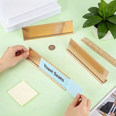 10Pcs Aluminum L-Shaped Table Card Display Frame ODIS-BC0001-42A-1