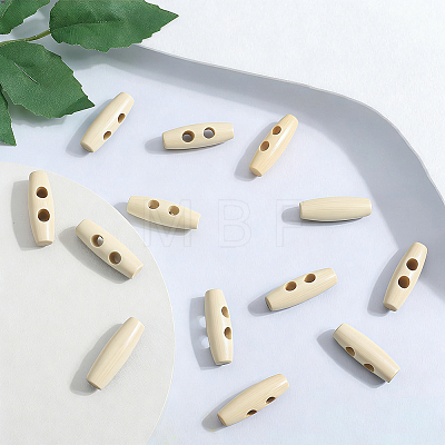 30Pcs Natural Wood Buttons FIND-GF0009-92B-1