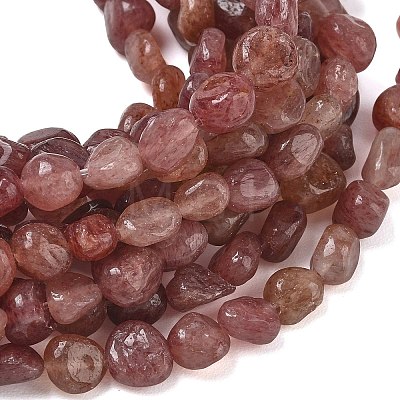 Natural Strawberry Quartz Beads Strands G-C286-A28-1