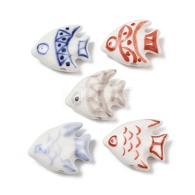 Handmade Porcelain Ceramic Beads PORC-Z003-04B-1