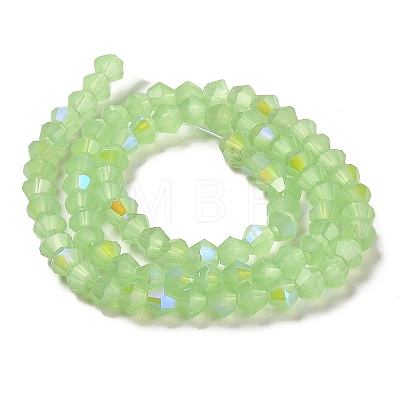 Imitation Jade Electroplate Glass Beads Strands EGLA-A039-J4mm-L01-1