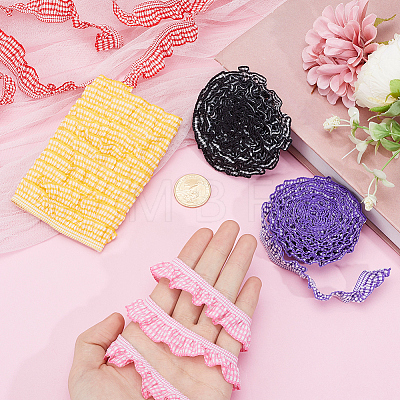 10Yards 5 Colors Polyecotton Elastic Ribbon OCOR-GF0006-18-1